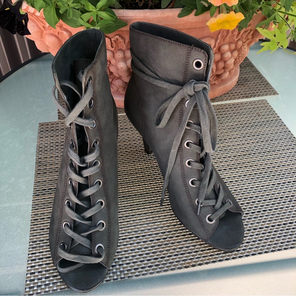 Ash Iggy Peep-toe Booties NWOT